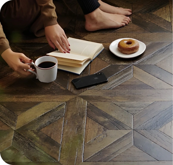 wood design of Japanese floor sheet 